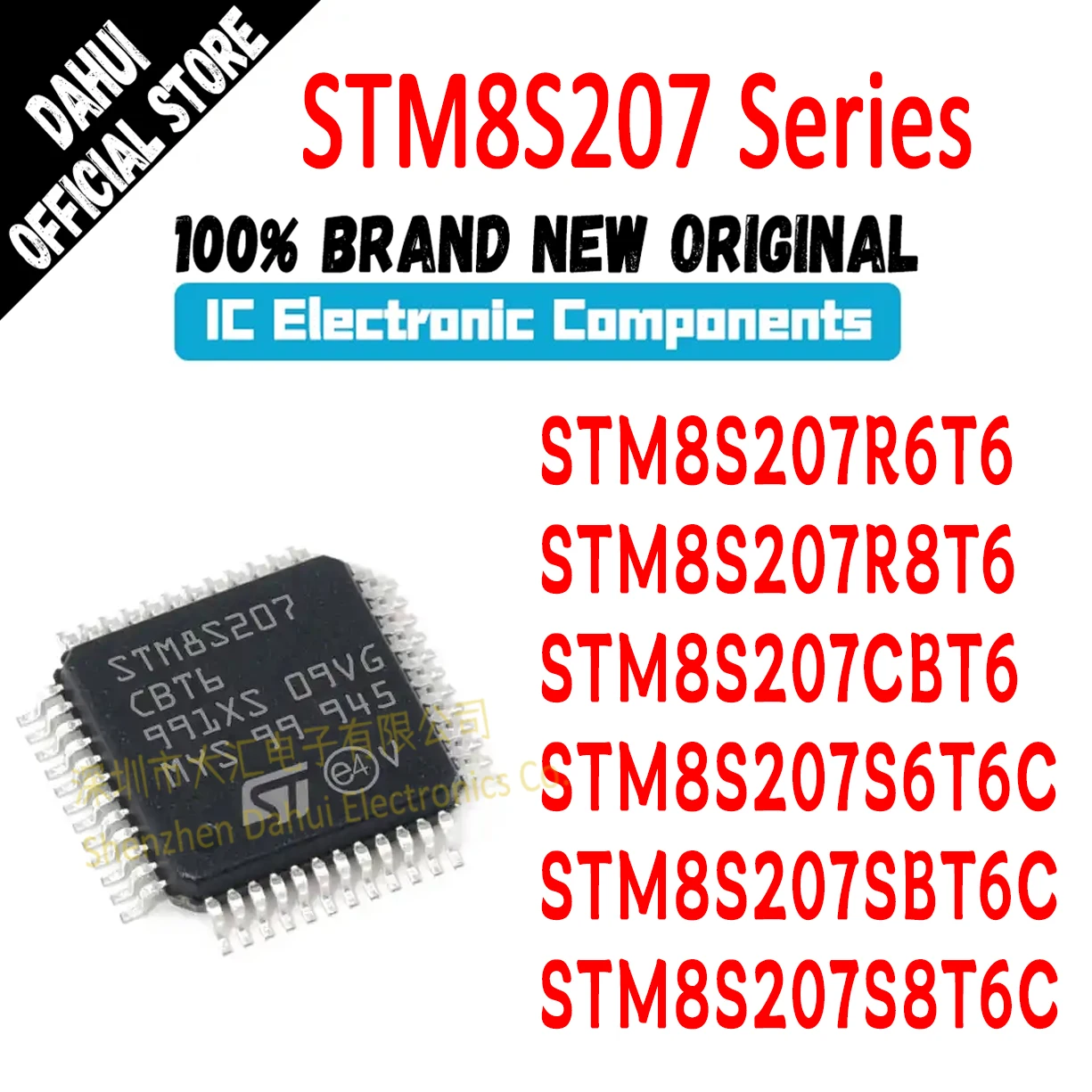 STM8S207R6T6 STM8S207R8T6 STM8S207CBT6 STM8S207S6T6C STM8S207SBT6C STM8S207S8T6C STM8S207 STM8S STM8 STM IC MCU Chip