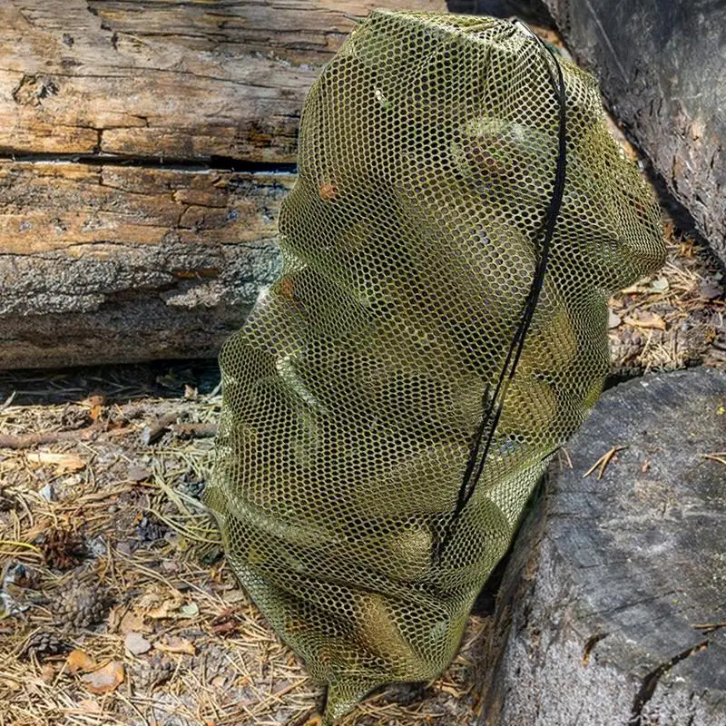 Duck Decoy Mesh Bag Waterfowl Hunting Mesh Bag For Duck Turkey Storage Duck Blind Backpack Hunting Gear Large Capacity Decoys