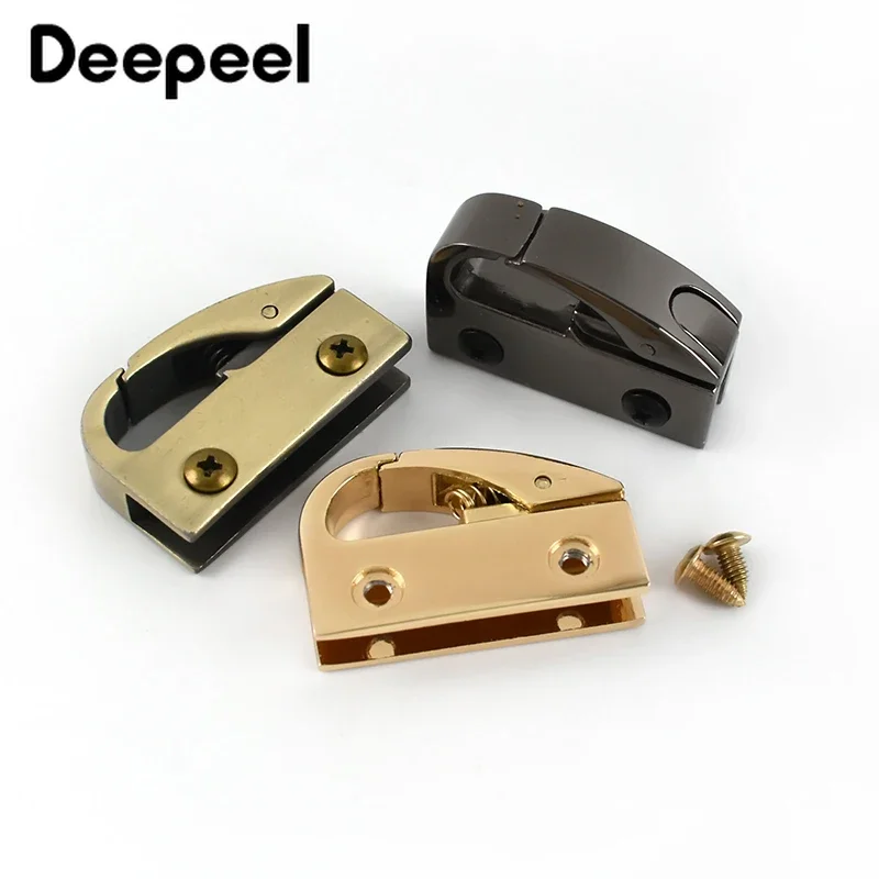 4/10Pcs Metal Clip Buckles Handbag Cap Clasp Screw Bag Side Handles Chain Hook Connector Bags Hanger Hardware Accessories KY864