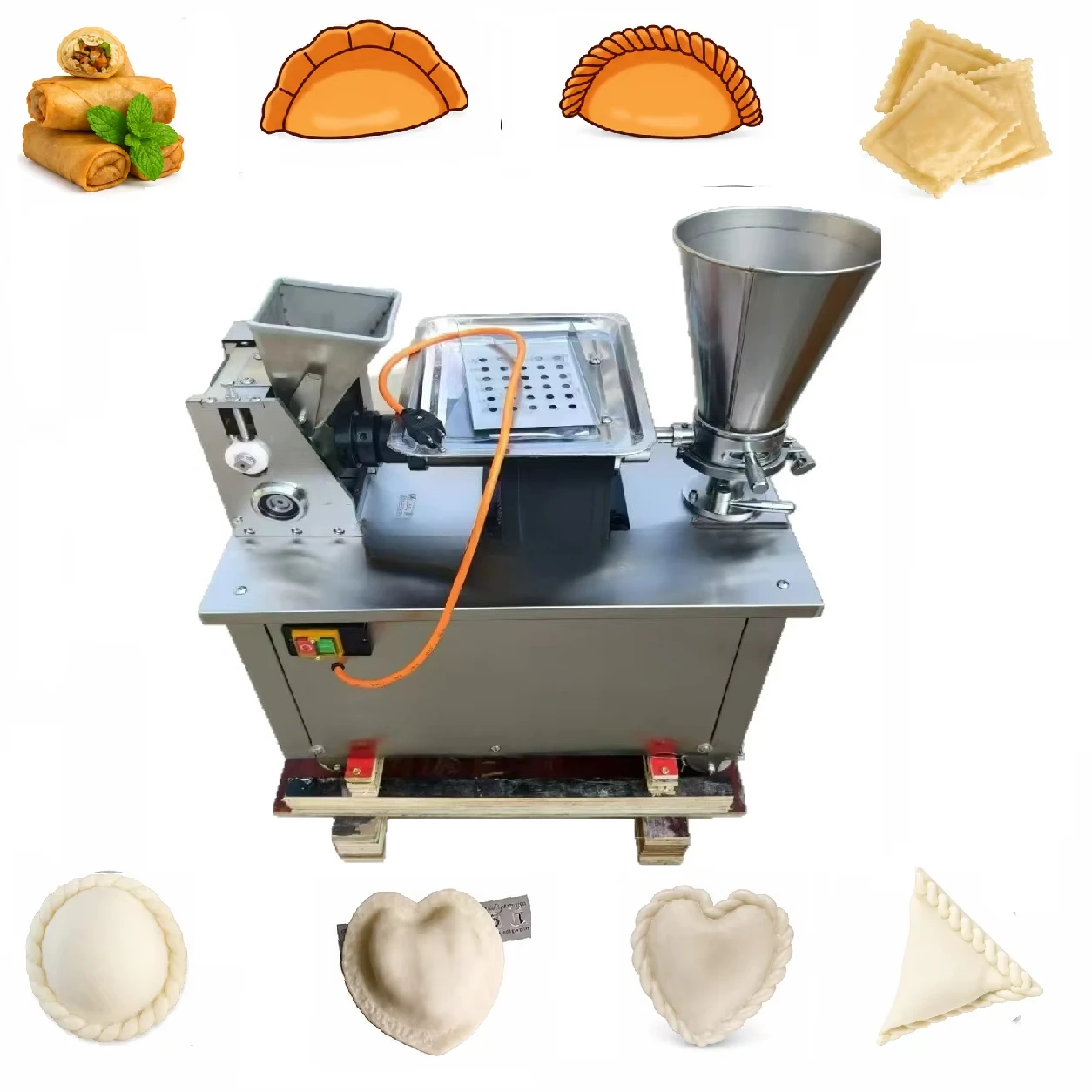 Automatic Chapati Pasta Tortilla Papad Empanada Tortill Samosa Gyoza Wonton Spring Roll Pierogi  Dumpling Making  Machine
