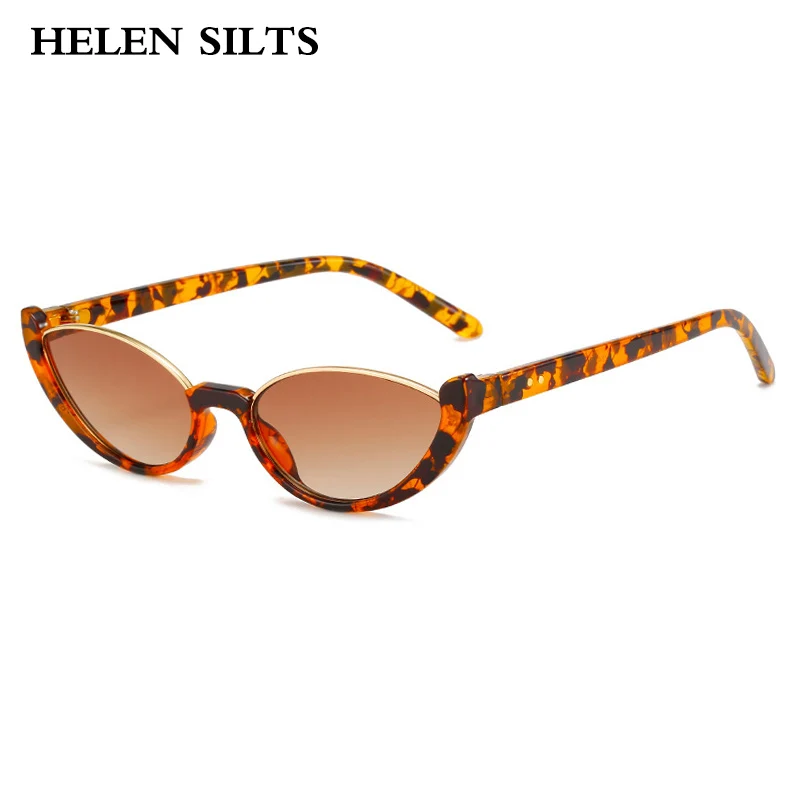 

Fashion Trend Half-Frame Cat Eye Sunglasses Women 2025 Vintage Sun Glasses Men Luxury Brand Designer Punk Popular Hip Hop Shades