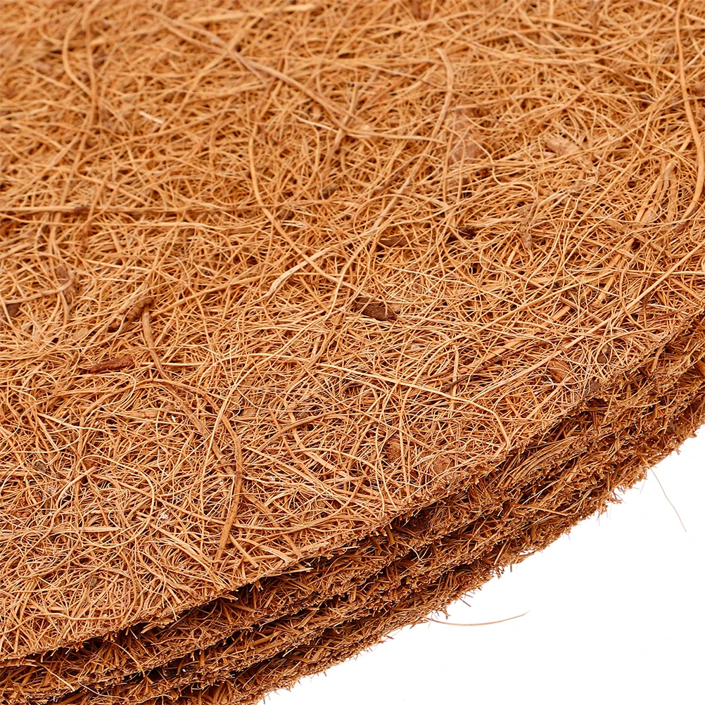 

10 Pcs Coconut Palm Mat Parakeet Nest with Fiber Birds Breeding Nests for Where Nesting Pigeon Breathable Pads Material