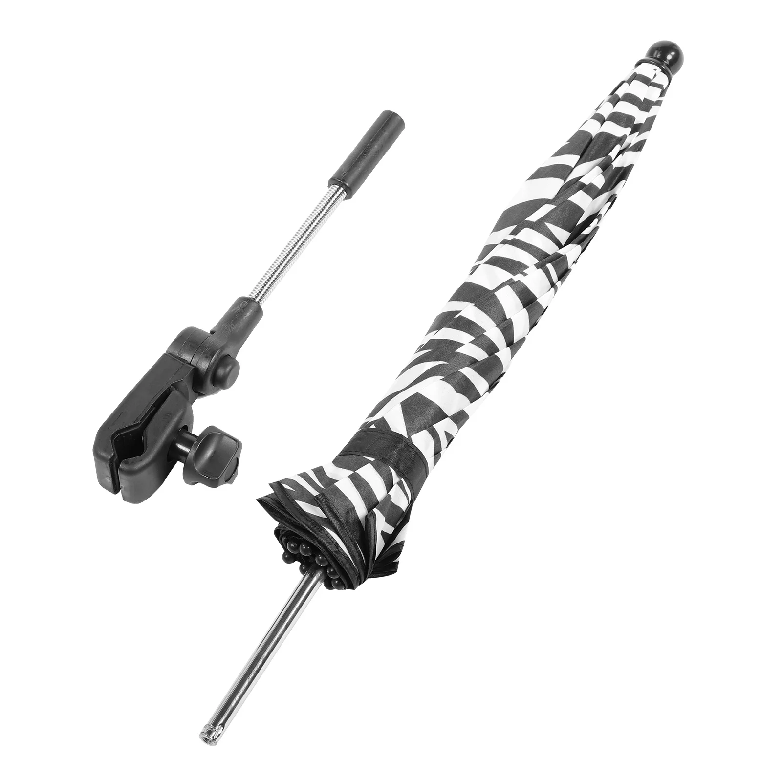 Paraguas para cochecito de bebé, abrazadera ajustable, Base Flexible, protección solar Uv, sombrilla para cochecito, Buggy resistente al agua a prueba de viento