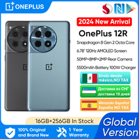 2024 New OnePlus 12R 5G Global Version 16GB 256GB Snapdragon 8 Gen 2 6.78'' 120Hz AMOLED Display 100W SUPERVOOC 5500mAh Battery