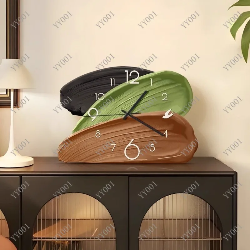 

Vintage Desktop Clock Ornament 2025 New Silent Table Clock for Living Room Home Decor