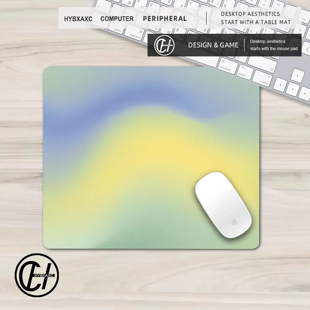 Gradient Grainy Aura Mouse Pad Small Retro Y2K Desk Pad Desktop Computer Keyboard Wireless Mouse Boy Girl Gift for Play games