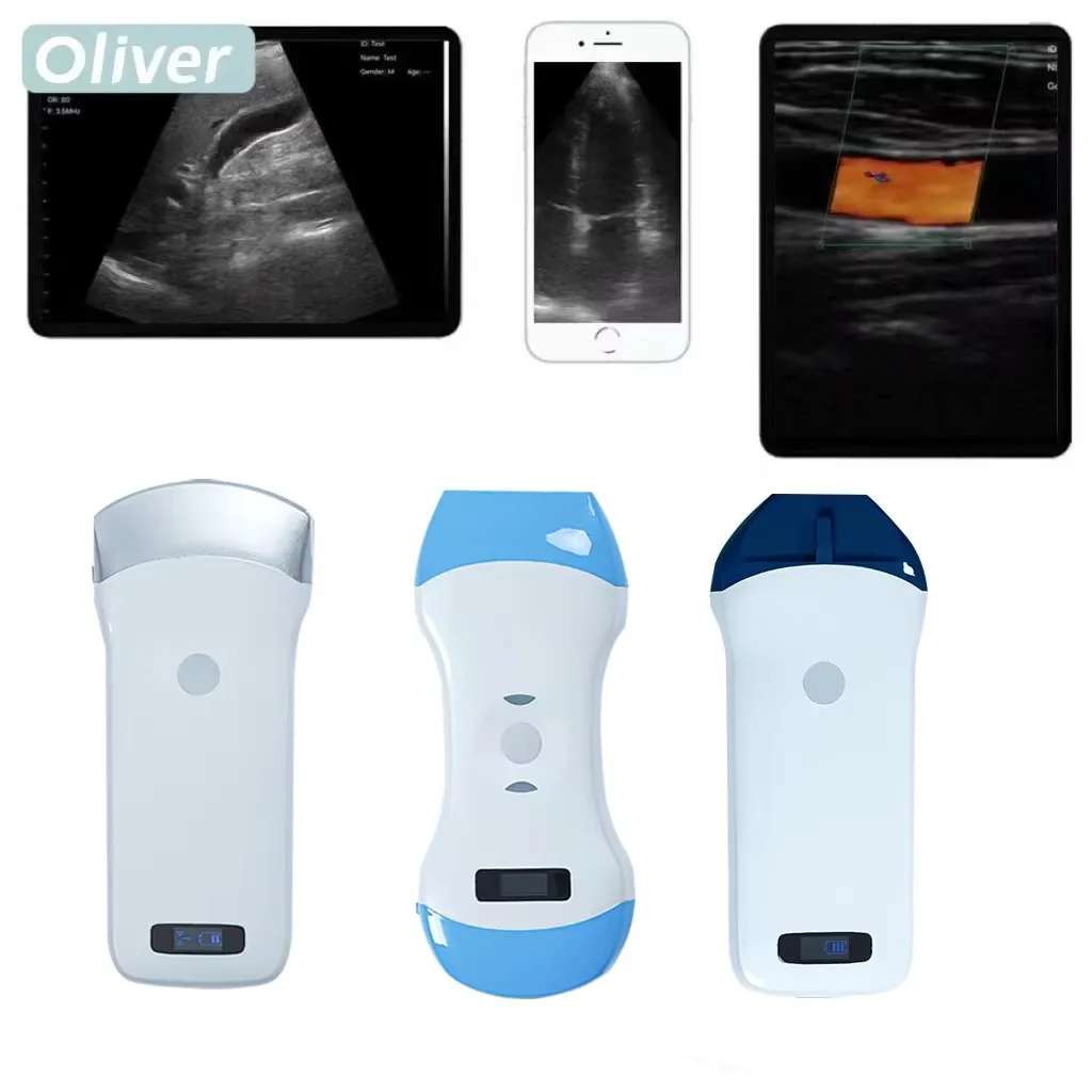 Wireless Ultrasound Probe Scanner Set, Portable WIFI Imaging Device, Multiple Models B/W & Color, Free Suitcase for All System