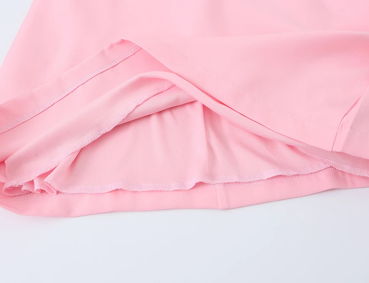 TFMLN Sommer Damen Kleider mit Schleife und Rückenausschnitt, elegantes, kurzärmliges Kleid mit quadratischem Ausschnitt, schmal geschnittenes Kleid für Abend, Party, Club, Damenkleider – Detail 7