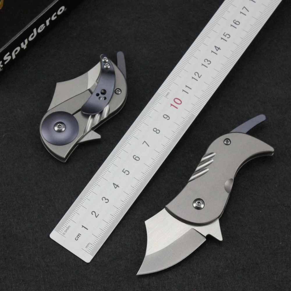 

C256 Folding Knife Mini High Hardness Outdoor Portable Fruit Knife with aluminium handle pocket knife sharp