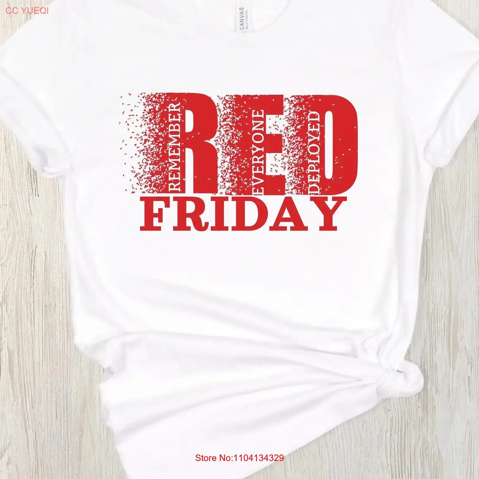 Military Support T Shirt Red Friday Patriotic DeploymenT Remember Everyone Deployed Armed Forces Apparel vintage Washed