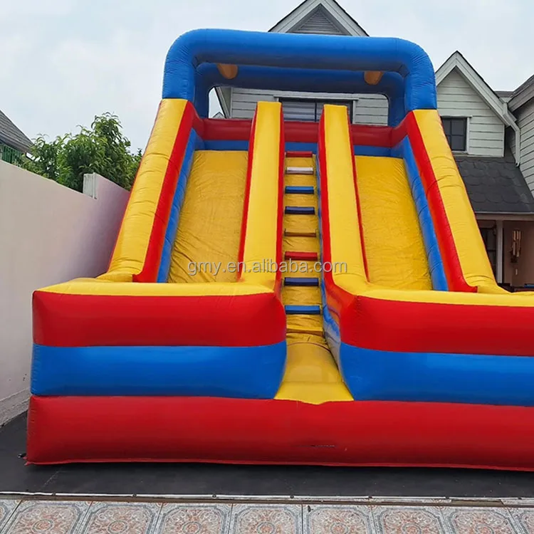 

Commercial 2 Lanes Inflatable Dry Slide Gonflable Outdoor for Kids Inflatable Amusement Facilitiespromote sales
