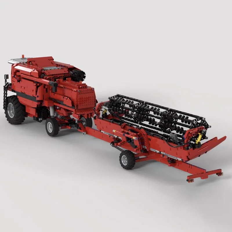 NEW 1:17 Scale MOC-106787 Combine Harvester with Leveling System Building Blocks Bricks Model Toys for Children Birthday Gifts