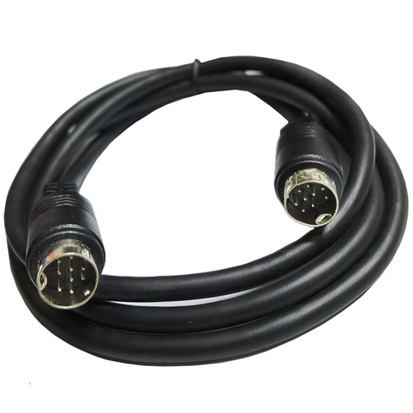 Mini DIN 9 pines macho a macho Cable de Audio para receptor de TV Monitor proyector receptor de Audio y vídeo Mini Cable de 9 pines 1m 2m 3m