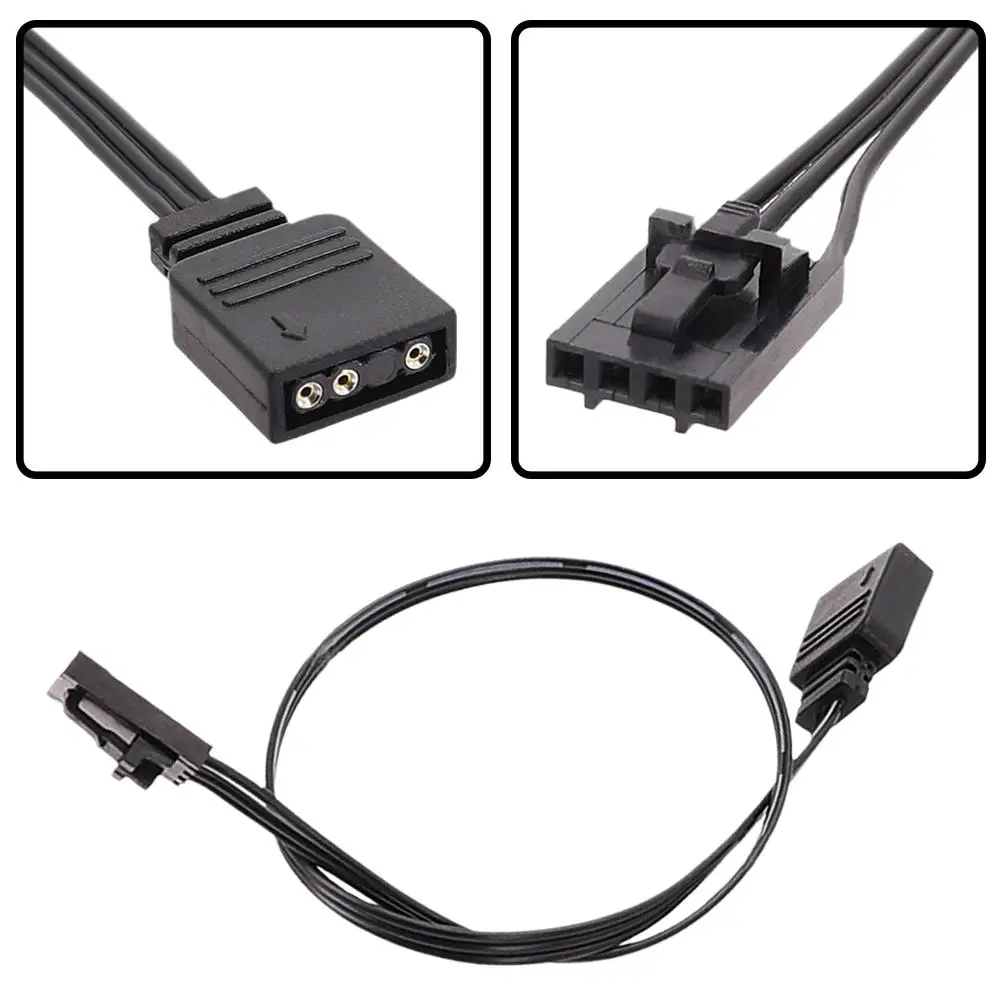 Pirate Ship Controller Adapter Line RGB Cable 25cm Extension Cord For Corsair RGB To Standard ARGB 4-Pin 5V Adapter Connector