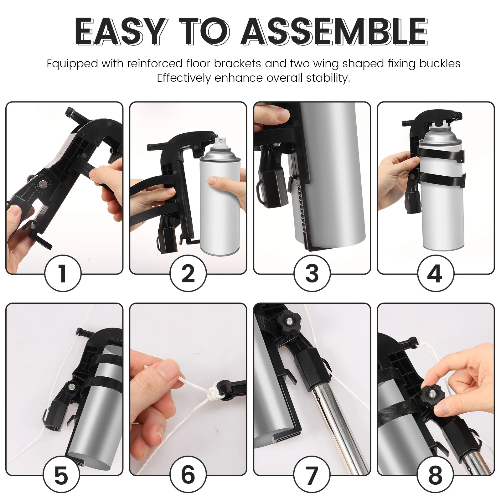 1Set Spray Can Extender Adjustable Sprayer Bracket Adaptor Spray with 12 Feet Extension Pole Aerosol Can Extension for Household image 4