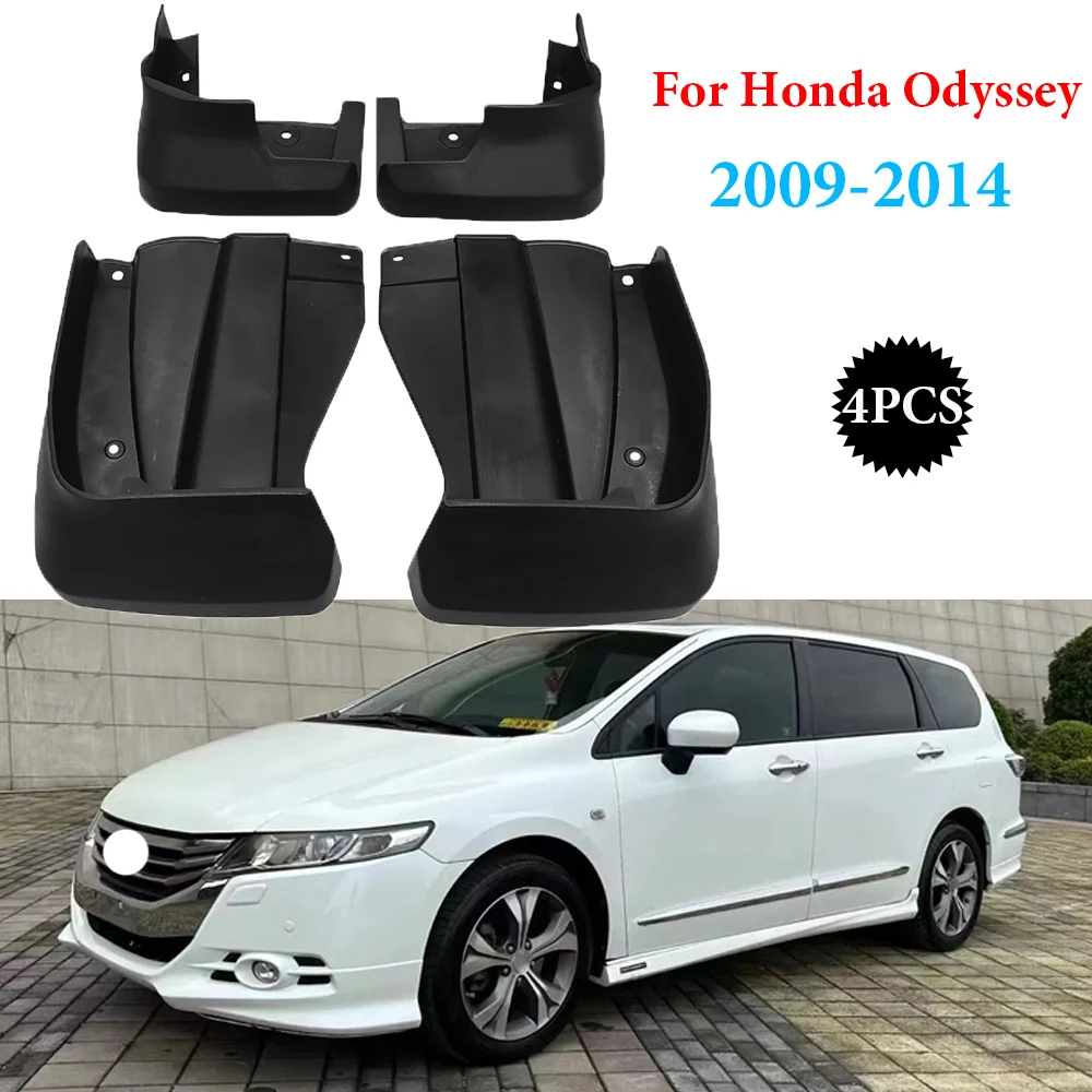 

High quality For Honda Odyssey 2009~2014 Car Fender Mudguard Mud Flaps Guard Splash Flap Car Accessories 2010 2011 2012