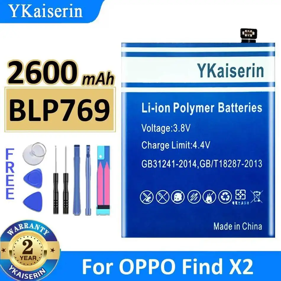 

For Oppo Find X2 Environmentally Friendly 2600Mah High-Efficiency BLP769 Mobile Phone Battery