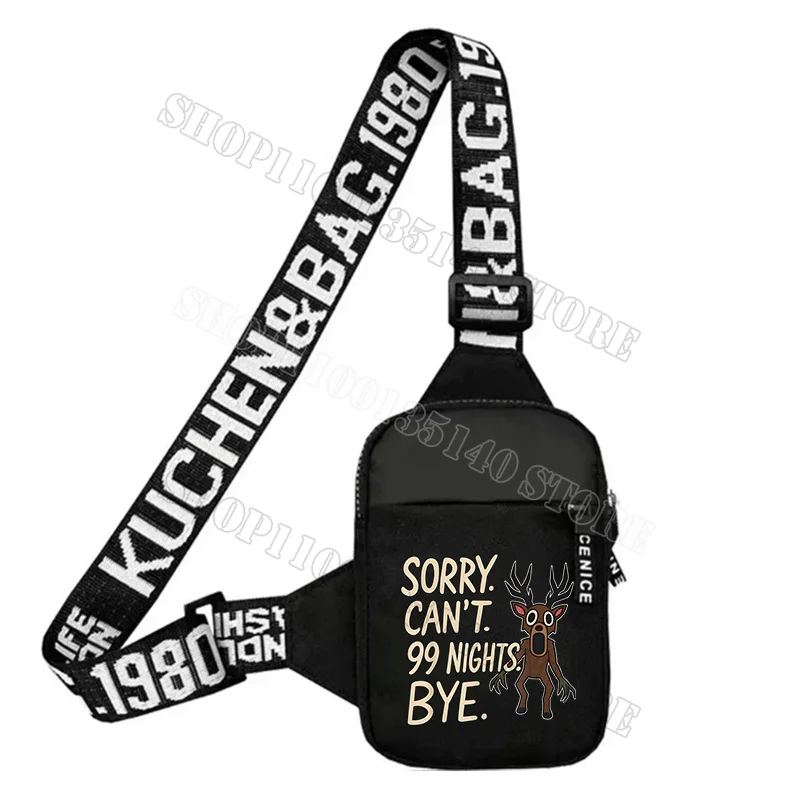 99-ночей в лесу, нагрудная сумка с оленем, сумка через плечо для мужчин и женщин, уличная крутая портативная сумка через плечо, сумка для хранения салфеток для телефона