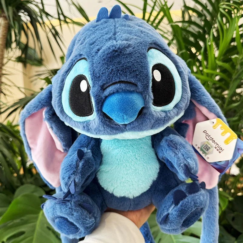 กระเป๋าเป้ตุ๊กตาดิสนีย์ Lio & Stitch การ์ตูนของแท้ใหม่กระเป๋าเป้สะพายหลังตุ๊กตาน่ารักอะนิเมะแบบพกพากระเป๋าสะพายไหล่ kado ulang tahun เด็กผู้หญิง