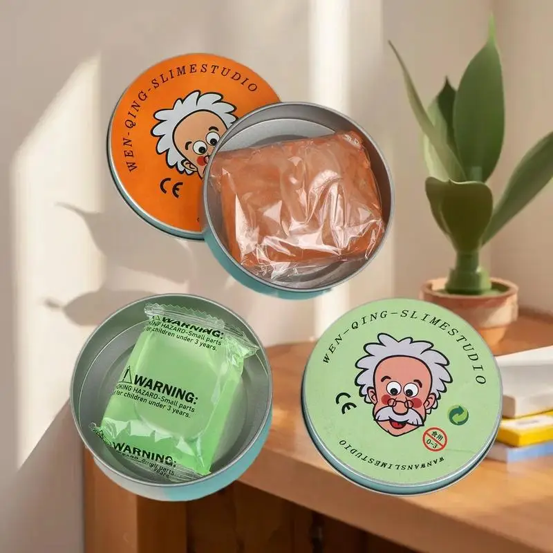 Levendig glazen modder speeldeeg stressverlichtingsspeelgoed; Anti-aanbak kristallen stopverf ontspanningsspeelgoed voor kinderen en volwassenen.