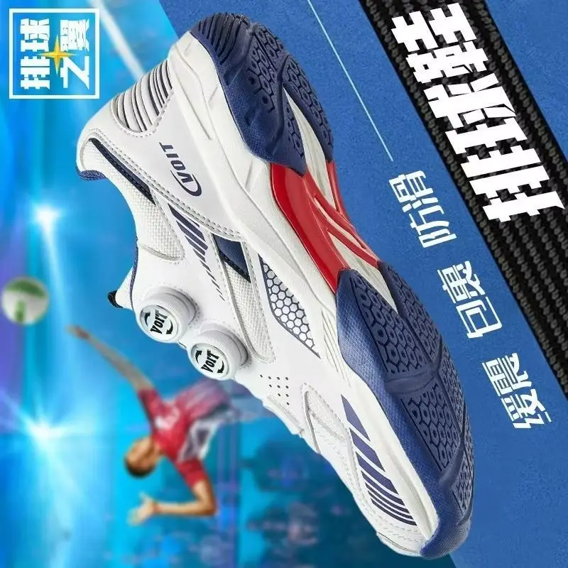 

Professional Table Tennis Shoes Men Women Quick Lacing Badminton Shoes Unisex Hard-Wearing Court Shoe Indoor Sports Shoe