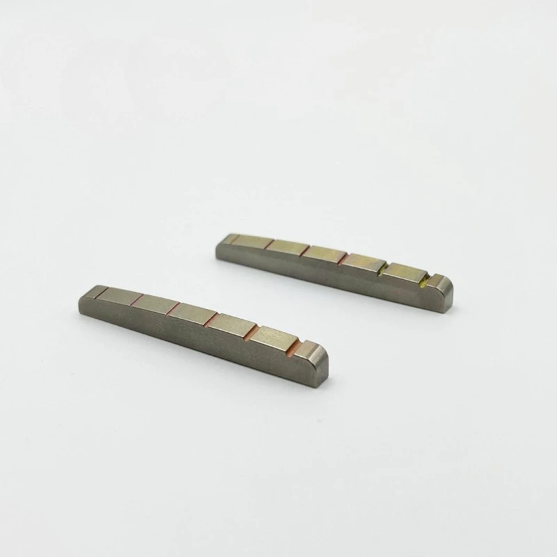 4&5 String Bass Titanium Nut, Professional Upgrade Guitar Nut for Better Sustain and Tuning Stability, Luthier Parts