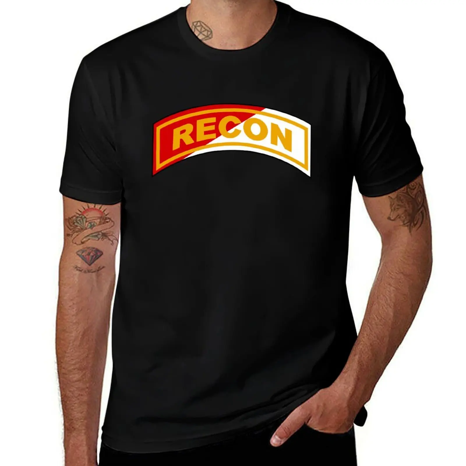 Recon Tab - Cav Scout colors T-Shirt Street Art Print Tee Shirt T-Shirt