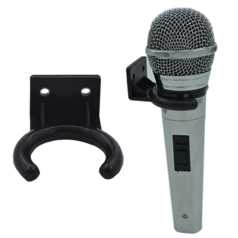 Microphone Hook Holder Wireless Microphone Hook Stands Hanger Wall Clip Clamp Holders Mic Stands Brackets Replacement