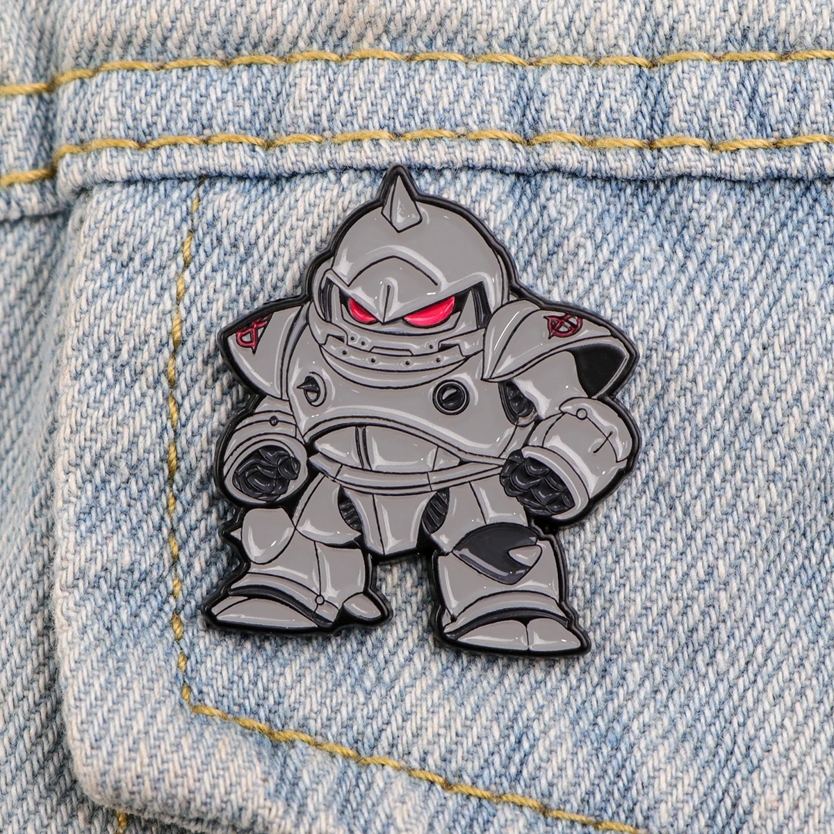 Japonês Anime Robot Esmalte Pin, Manga Badges em Mochila Broches para Mulheres e Homens, Alfinetes de lapela, Acessórios Cosplay, Fans Gift Toys