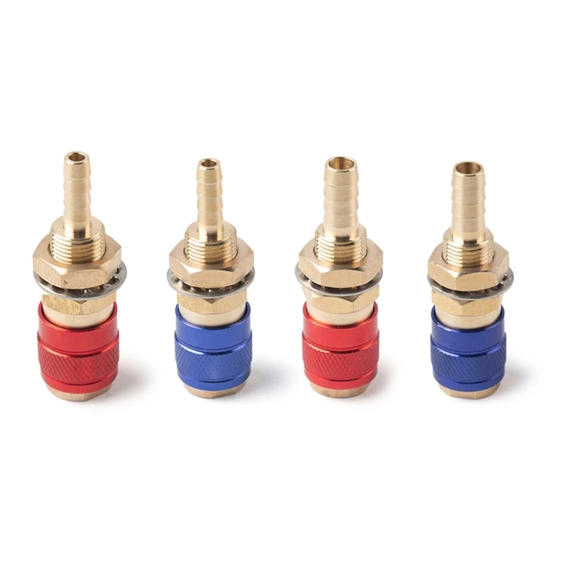 Brass Water Cooled Adapter 6mm/8mm Quick Hose Connector Welding Connection Gas Adapter For MIG\TIG Welding Torch Dropship