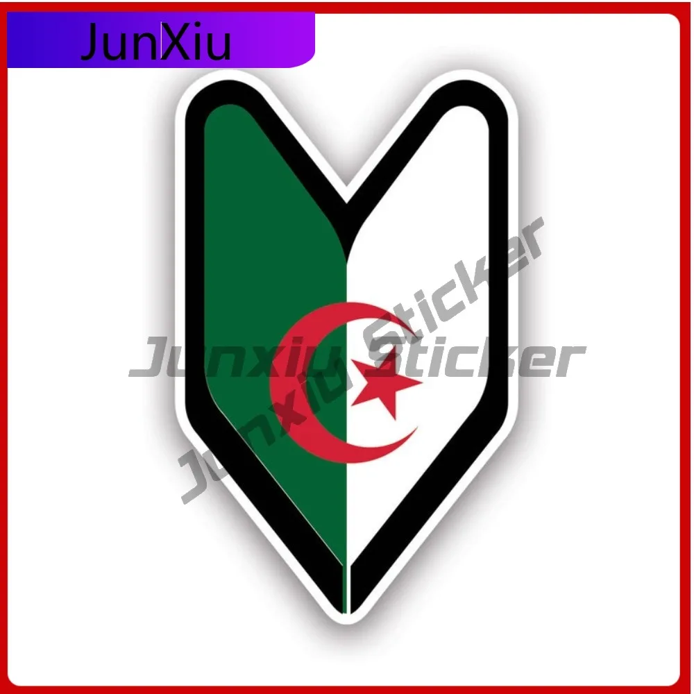 

Algerian Driver Badge Scratch Resistant Waterproof Racing For Car Window Rear Windshield Bumper Self Adhesive No Residue