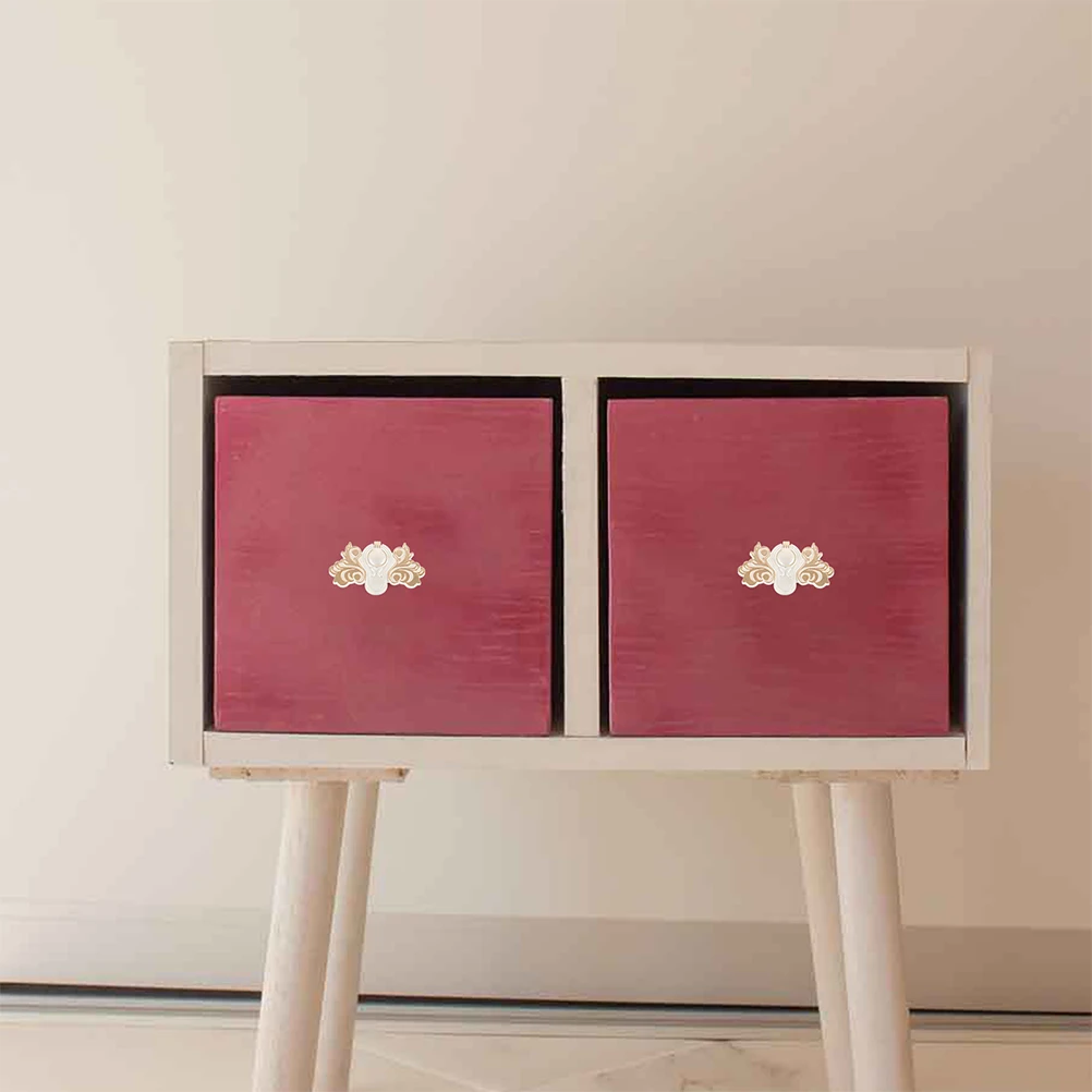 

2pcs Metal Cabinet Knobs Drawer Handles Dresser Pulls Zinc Alloy Durable Decorative Replacement Hardware Wardrobe Cupboard