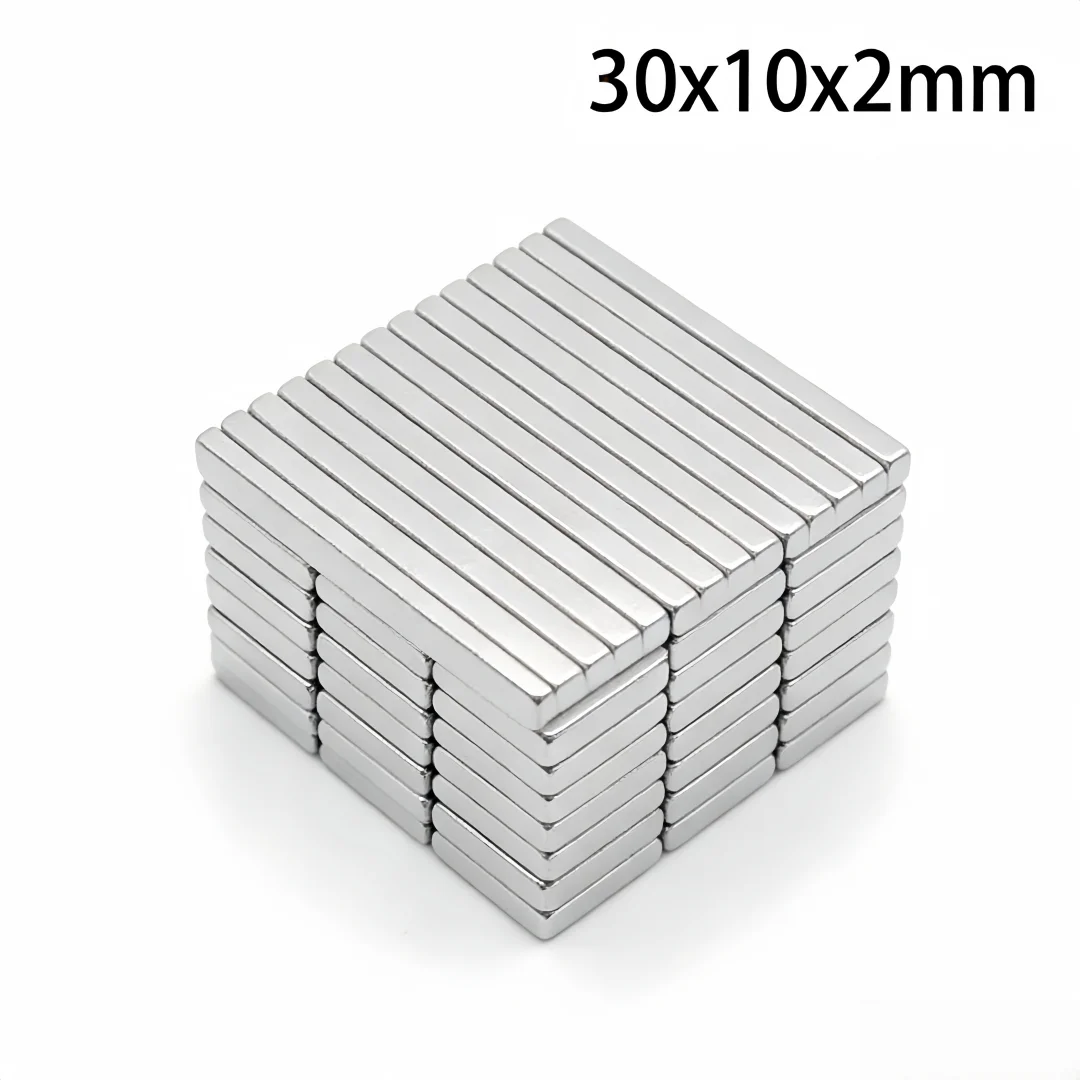 30x10x2mm Powerful Quadrate Magnet 30mmx10mmx2mm For Home Refrigerators, Offices DIY 30*10*2 Block Search Magnet
