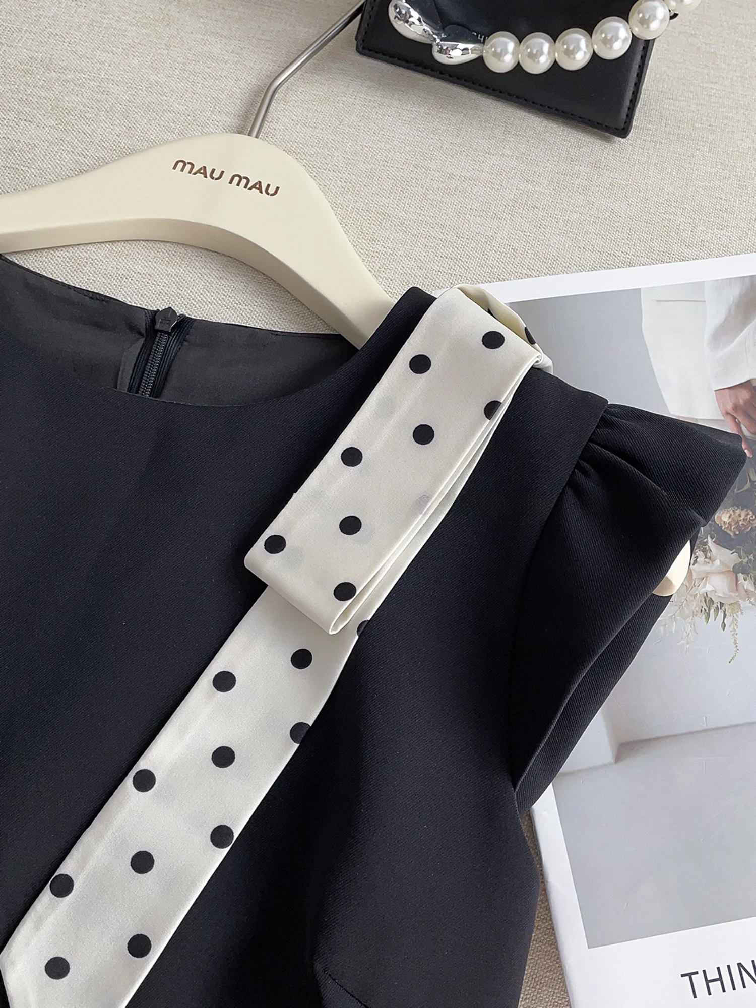 أنيقة صيف جديد منقوشة تصميم تحسس مطوي البولكا نقطة عقدة مربوط الدكتور الفرنسية Sle عالية الخصر ميدي تنورة ألف خط الدكتور