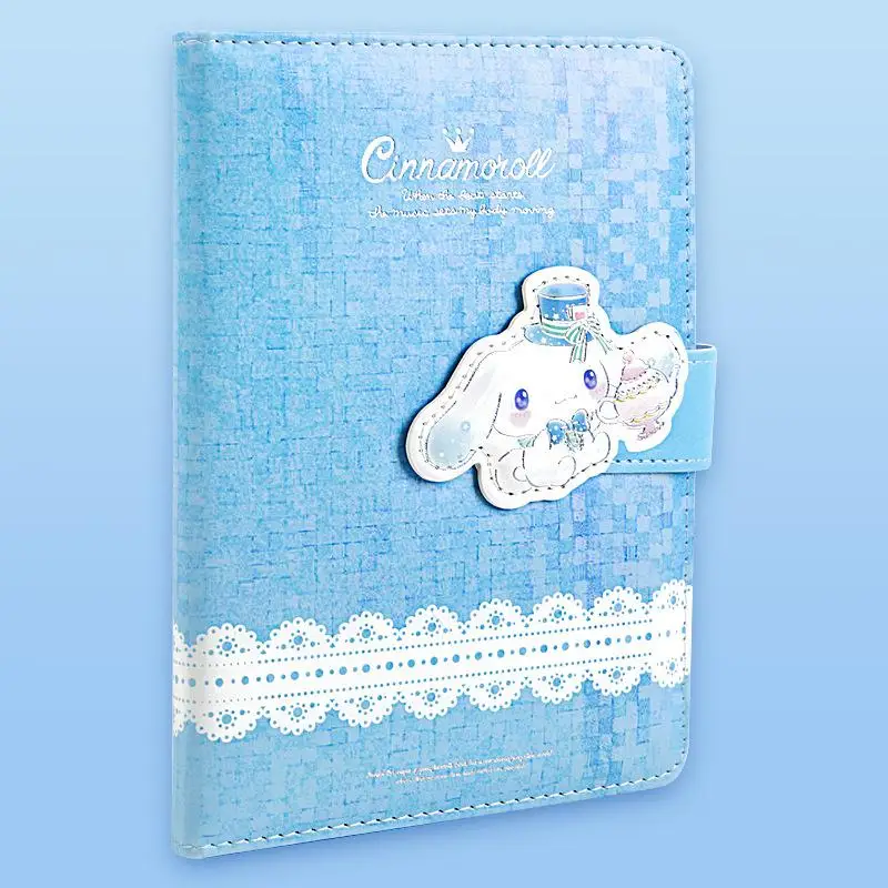 Sanrios Notebook Cinnamoroll Cartoon Printing Hard Cover Book Handbook B6 Colorful Page Notepad Student Planner Diary for Friend