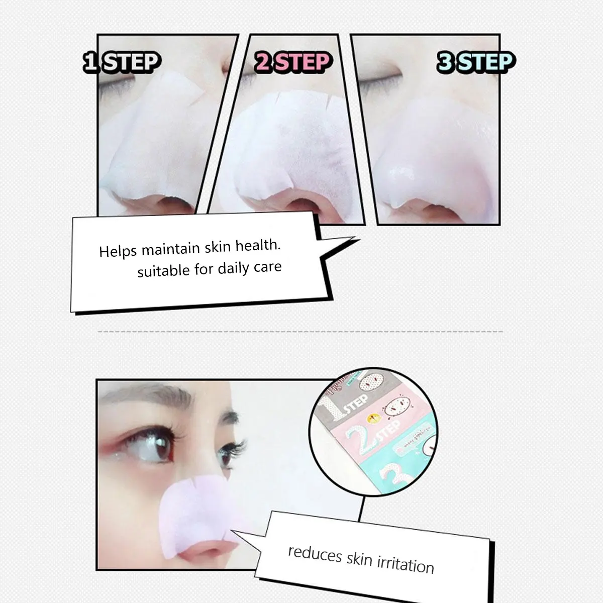 HOLIKA Pig Clear Black Head 3 Step Kit,Deep Cleansing,Pore Refining,Soothing&Refreshing,Korean Skincare,Korean Makeup