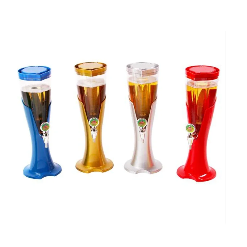 220 v Elektrische 3 Liter Wein Kanone Wein Rack Bier Getränke Maschine Kaltes Getränk Maschinen Saft Container Mit Eiszapfen lichter Party B