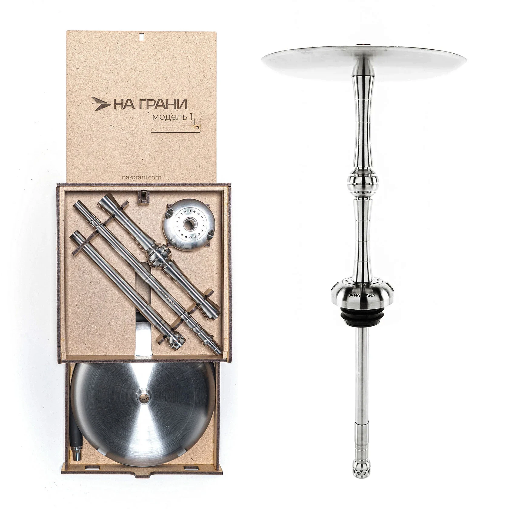 Na Grani Hookah Model 1 Shisha Hookah Set 304 Stainless Steel Hookah Set