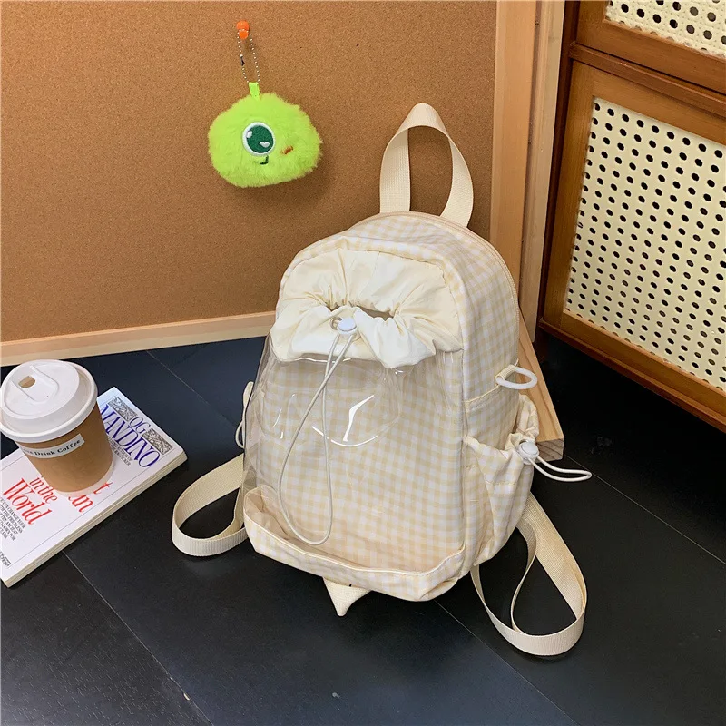 Tongbao Double Shoulder Crossbody Japanese Style Exquisite High-Value Blue Large Capacity Lightweight Women's Daily Outing Small