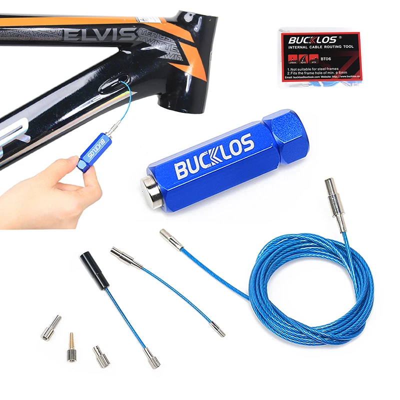 

Storable Bike Internal Cable Routing Kit Tools Set Bicycle Carbon Frame Inner Wire Install Quick Traction Guide Bike Repair Tool