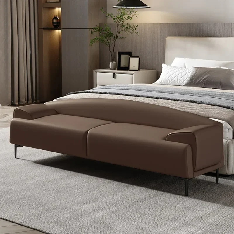 Nordic Bedside Stool Simple Cloakroom Living Room American Sofa Long Stool Velvet Shoe Changing Stool Light Luxury Bedroom Bed