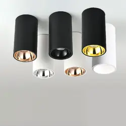 Cylinder Livingroom Kitchen Bedroom Foyer Offcer Rose Gold Dimmable LED Ceiling lights 5W 10W 15W 20W Ceiling lamp