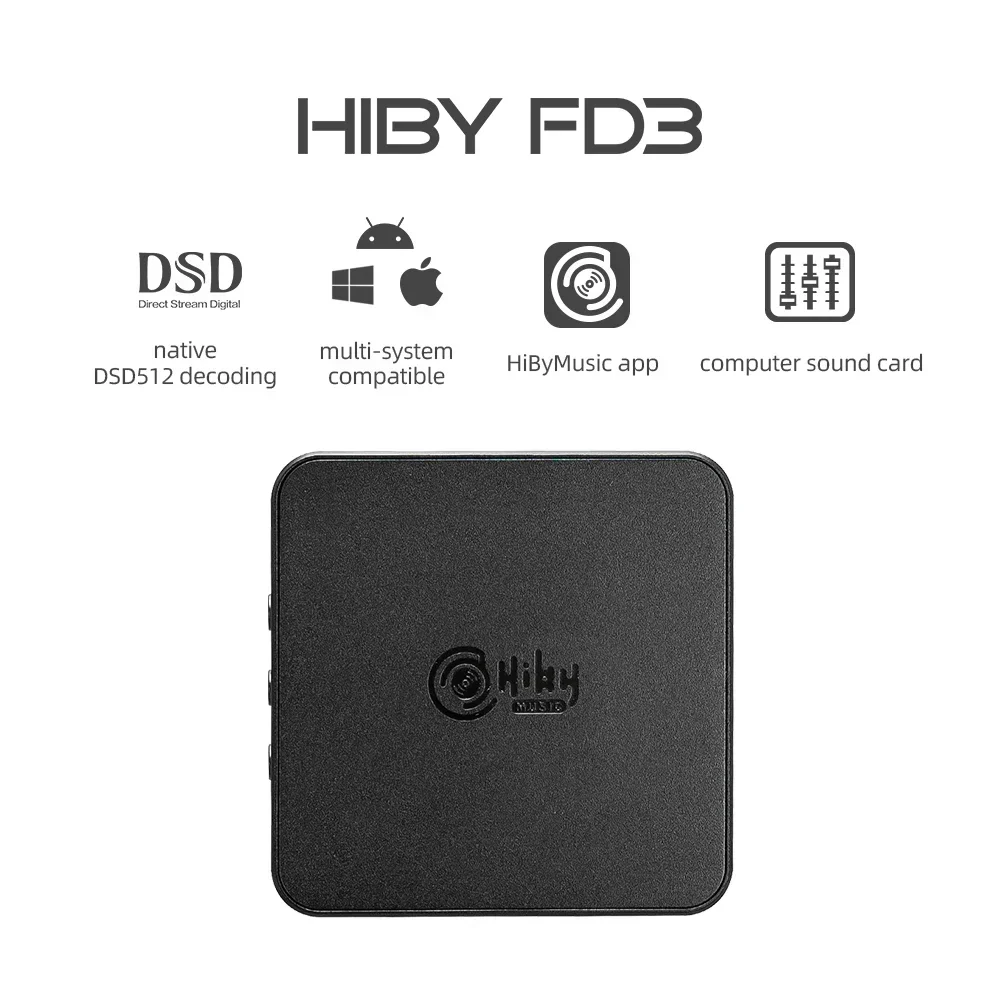 VoltSHiby Fd3 Type C Usb Dac Headphone Amplifier Audio Hifi Es9038q2m Dsd512 Mqa 2.5 3.5 4 Jack Earphone For Win10 Android Ios P
