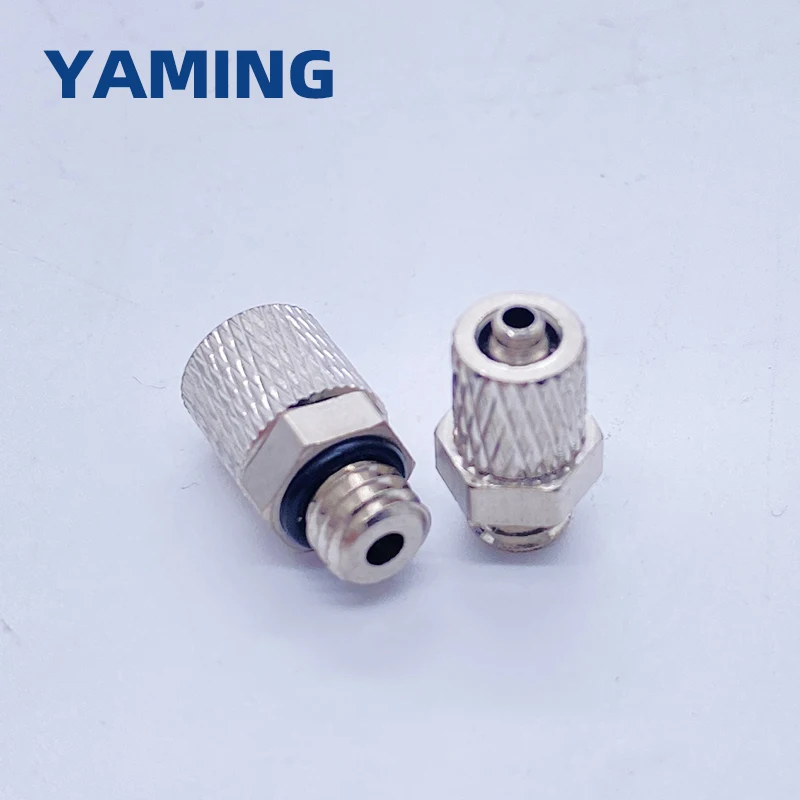 PC4-M5 M6 PC6 PL4 PL6 Pneumatic Fitting Quick Fast For Air Hose Connector Tube Nickel Plated Copper Perslucht Fittings