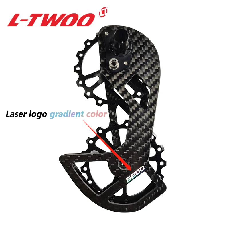 LTWOO Road Bike Ceramic Bearing Carbon Fiber Derailleur Cages For Shimano 105 5800 6800 Ultegra Rear Derailleur Pulley Wheel Set