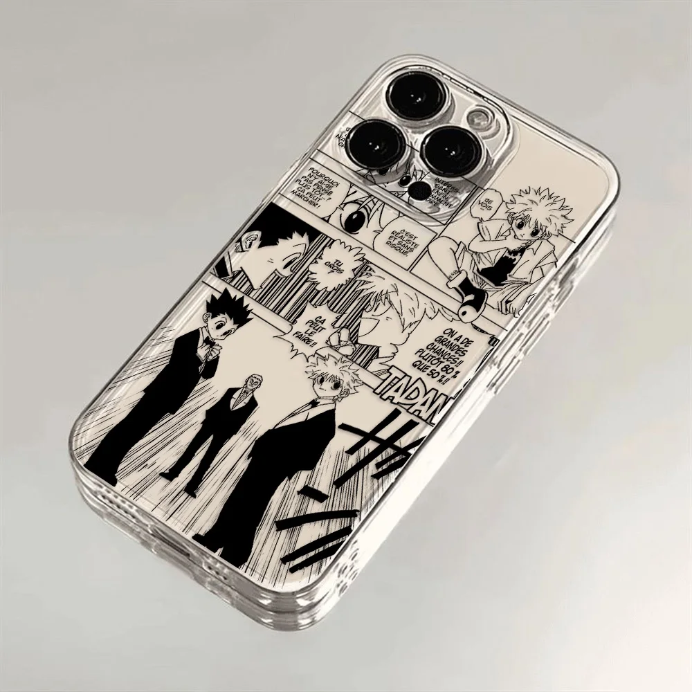 Transparent Cover Black HUNTER×HUNTER Hot Anime Phone Case For iPhone 16 e 15 14 13 12 11 Mini Pro Max X XR XS Plus SE20 - view 5
