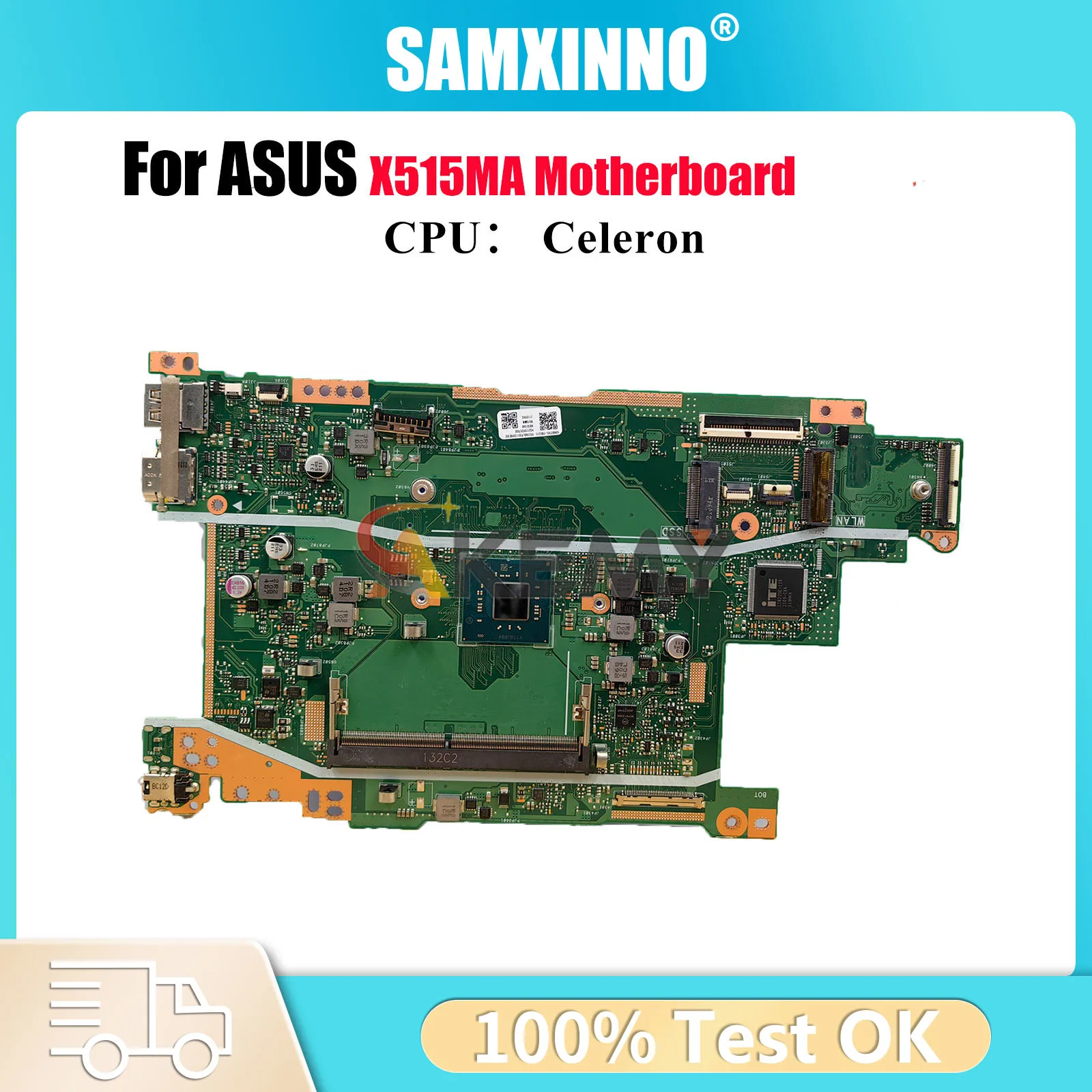 

X515MA Материнская плата для ноутбука ASUS VivoBook X515MA X515M Материнская плата для ноутбука с процессором Celeron 100% тестирование ОК быстрая доставка stk