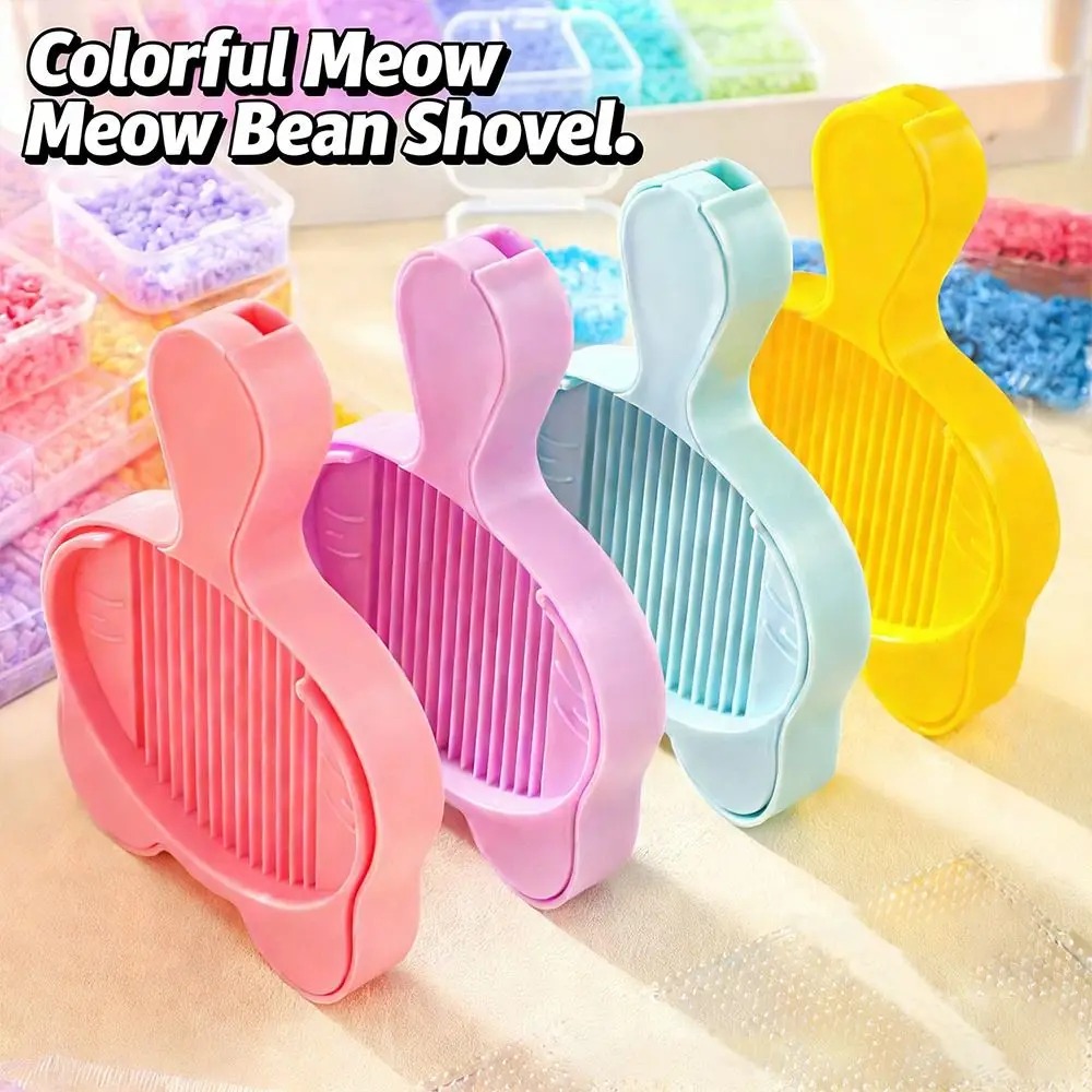 New DIY Handmade Bean Shovel Plate Plastic Beads Mini 2.6mm Fuse Bean Shovel Cat Shape Handheld Perler Bead Tool Beading Tool