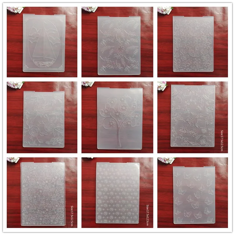 New Arrival Embossing Folder Transparent Plastic Plates Design For DIY Paper Card Decoration Embossing Cutting Dies Scrapbooking