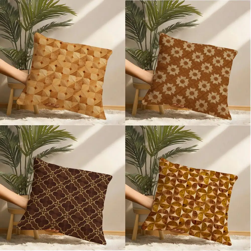 Classic Patterns Pillow Case Pillowcase, Double-sided Printed, Sofa Cushion, Bedroom Headboard Pillow